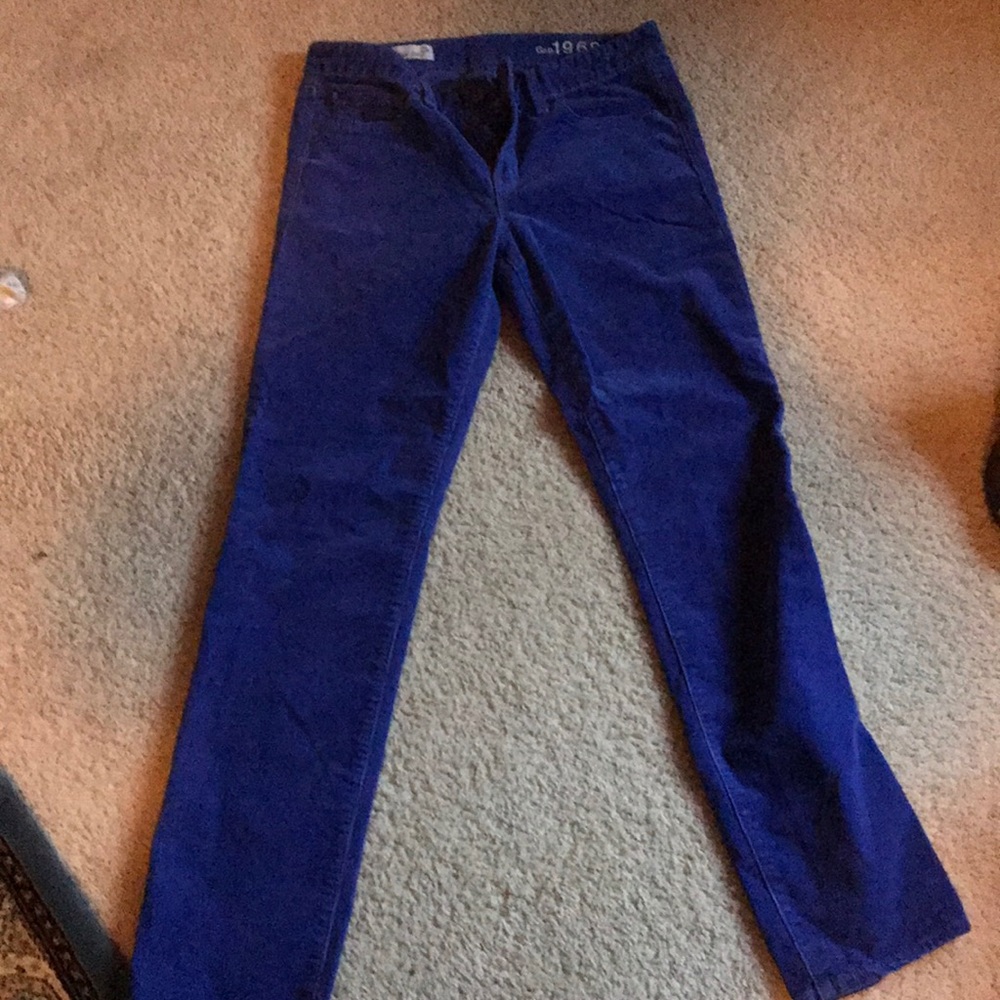 Gap 1969 real straight blue/purple cords